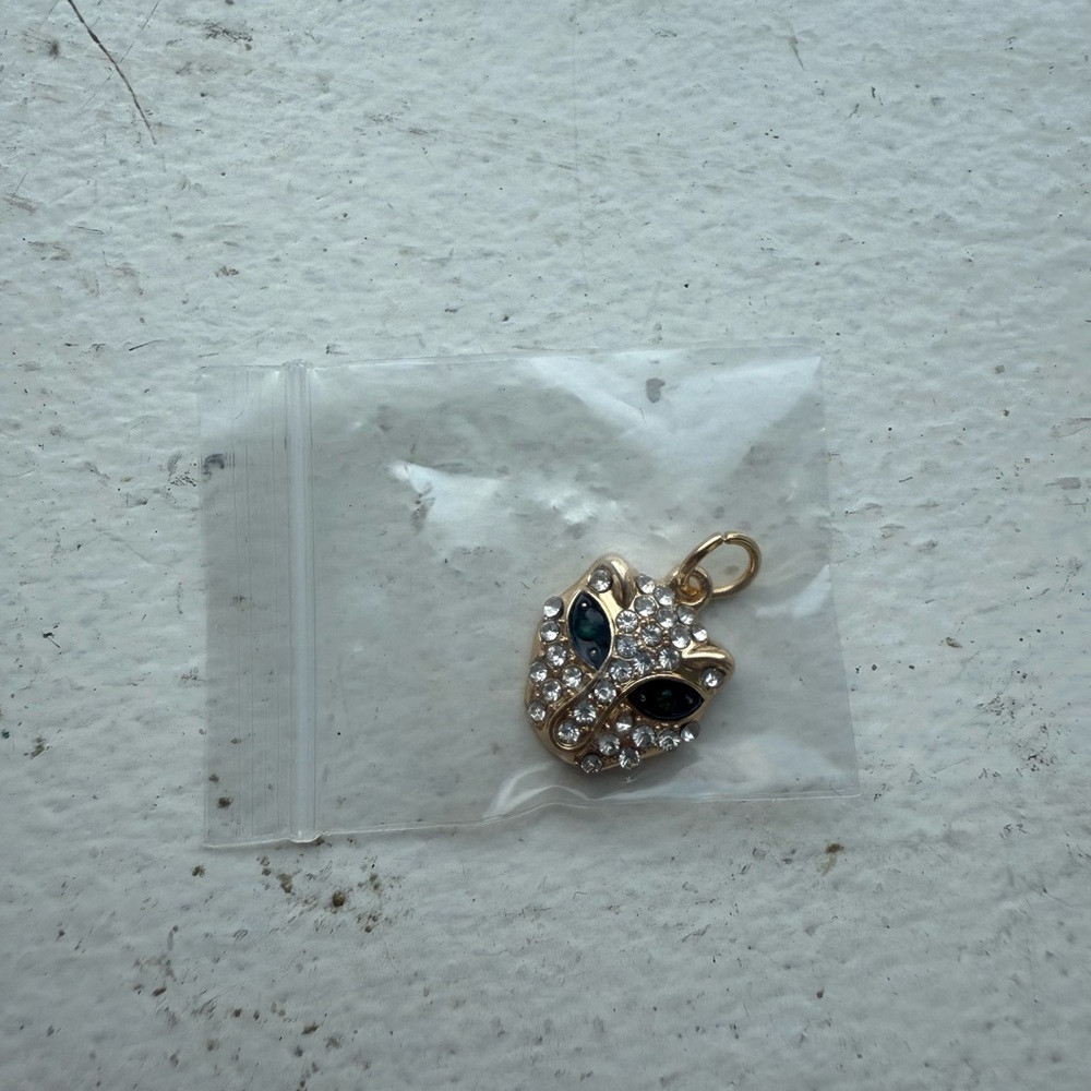 Effy Gold and Black Panther Necklace Pendant